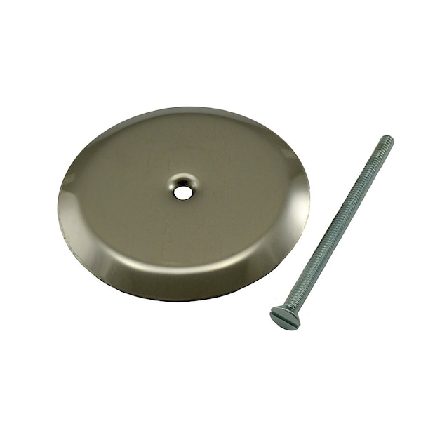 Jones Stephens 10in. Stainless Steel Cleanout/Extension Cover, Floor Mount with 4in. Bolt 16 Gauge C91019 - main